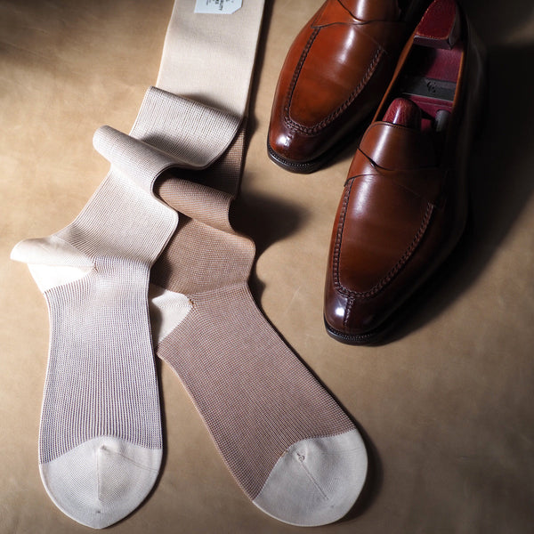 リバーシブルバイカラーロングホーズ - 靴下  Il Regalo/イルレガロ | HIGH QUALITY SOCKS