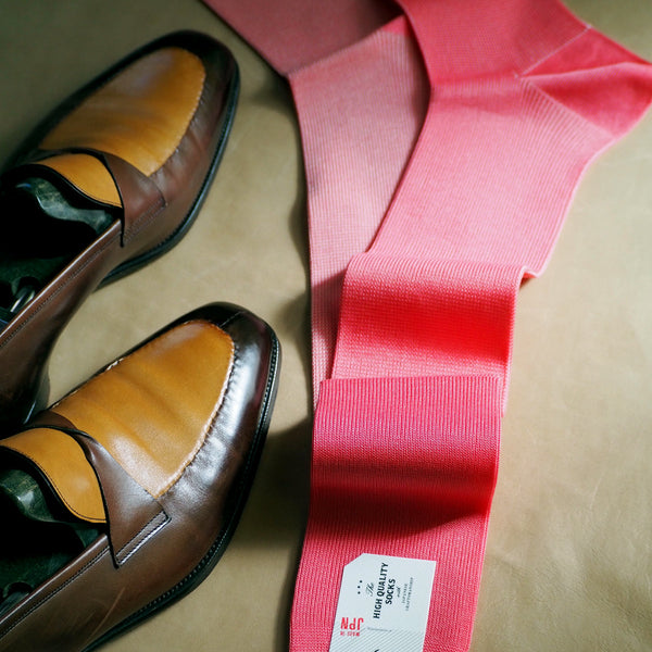 リバーシブルバイカラーロングホーズ - 靴下  Il Regalo/イルレガロ | HIGH QUALITY SOCKS