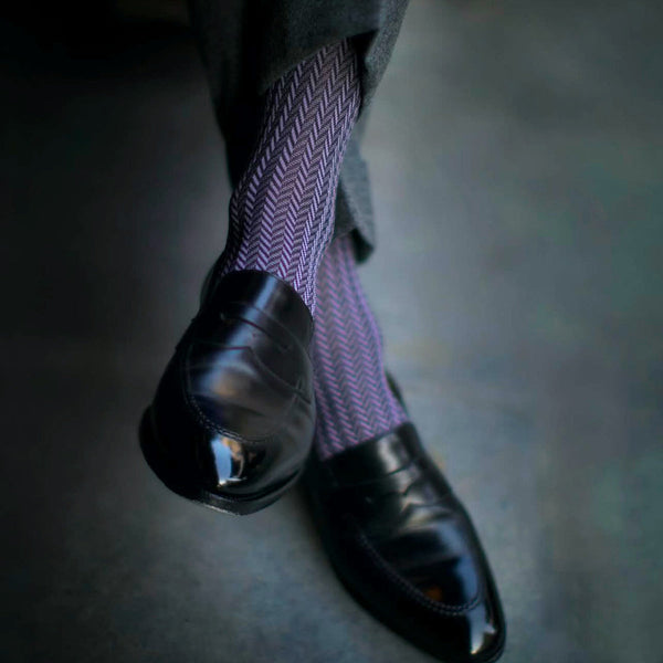 ヘリンボーンロングホーズ / Lサイズ - 靴下 Il Regalo/イルレガロ | HIGH QUALITY SOCKS