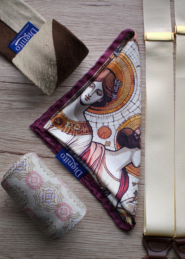 ボールドメダリオンロングホーズ 【outBespokenコラボレーション】 / Lサイズ - 靴下 Il Regalo/イルレガロ | HIGH QUALITY SOCKS