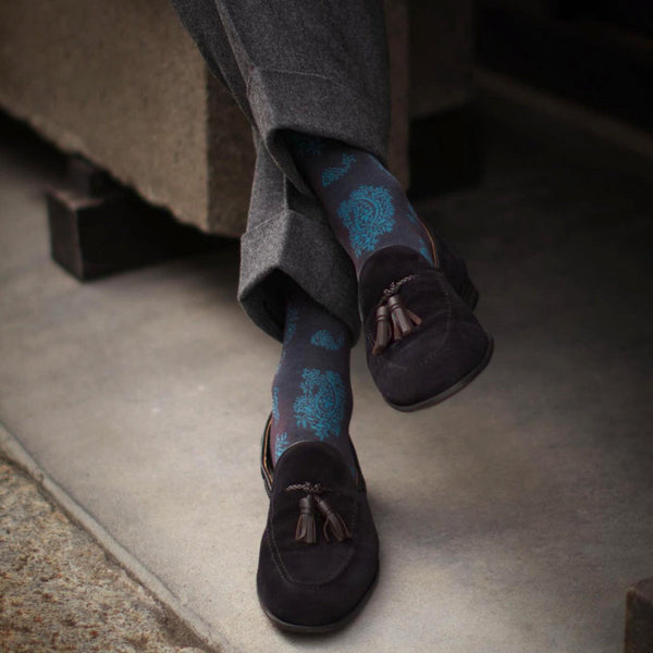 レトロペイズリーソックス - 靴下 Il Regalo/イルレガロ | HIGH QUALITY SOCKS