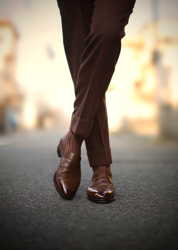 リバーシブルロングホーズ 【outBespokenコラボレーション】 - 靴下 Il Regalo/イルレガロ | HIGH QUALITY SOCKS