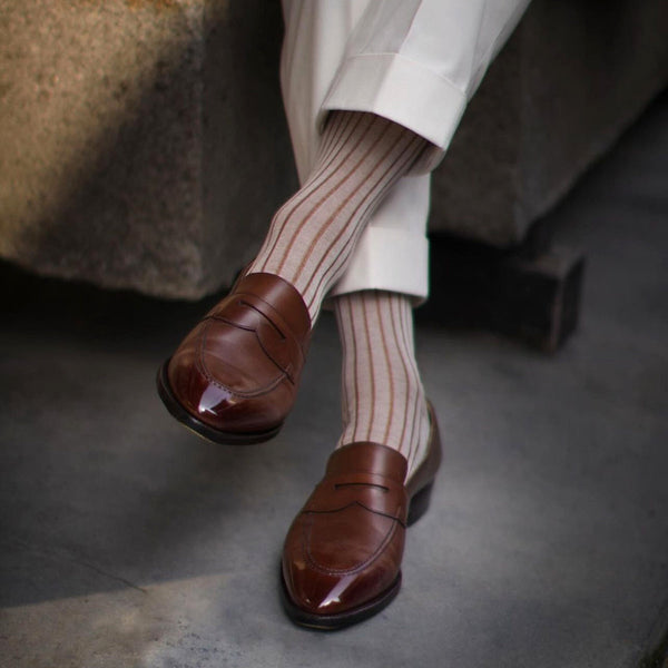 リバーシブルロングホーズ - Il Regalo/イルレガロ | HIGH QUALITY SOCKS