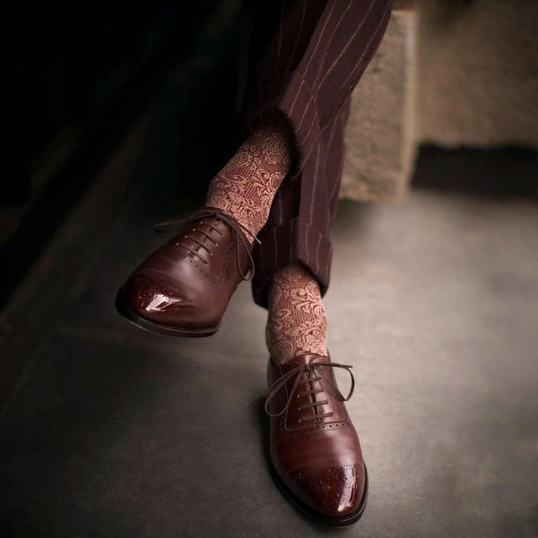 シルクペイズリーソックス - 靴下 Il Regalo/イルレガロ | HIGH QUALITY SOCKS