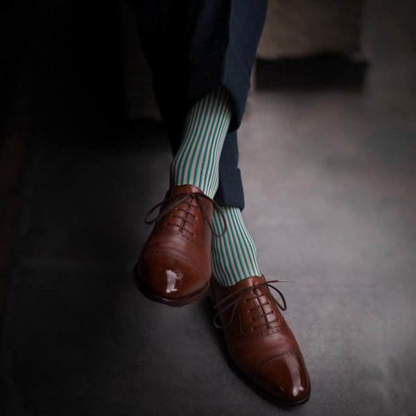 ストロングストライプロングホーズ - 靴下  Il Regalo/イルレガロ | HIGH QUALITY SOCKS