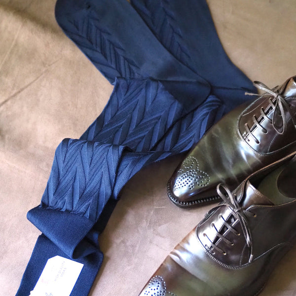 シャドーヘリンボーンロングホーズ / Lサイズ - 靴下 Il Regalo/イルレガロ | HIGH QUALITY SOCKS