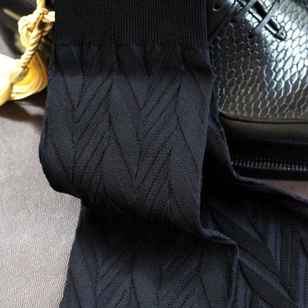 シャドーヘリンボーンロングホーズ - 靴下 Il Regalo/イルレガロ | HIGH QUALITY SOCKS