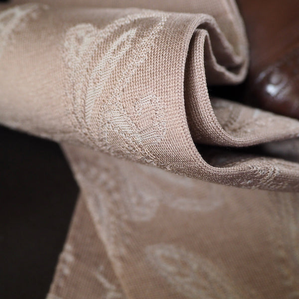 シャドーペイズリーロングホーズ - 靴下 Il Regalo/イルレガロ | HIGH QUALITY SOCKS