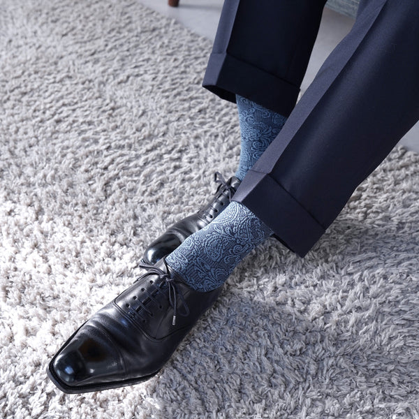 シルクペイズリーロングホーズ - 靴下 Il Regalo/イルレガロ | HIGH QUALITY SOCKS
