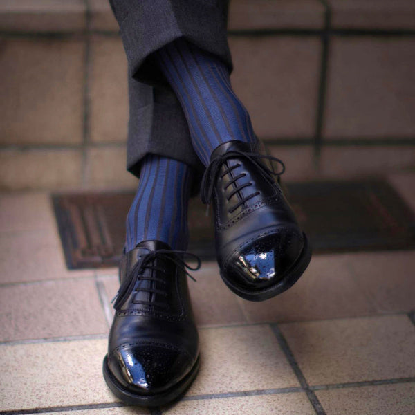 ストライプジャガードソックス / Lサイズ - 靴下  Il Regalo/イルレガロ | HIGH QUALITY SOCKS