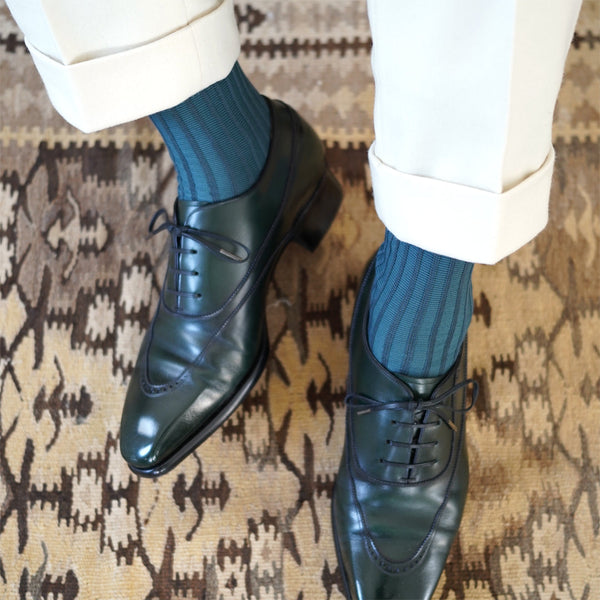 ストライプジャガードロングホーズ / Lサイズ - 靴下 Il Regalo/イルレガロ | HIGH QUALITY SOCKS