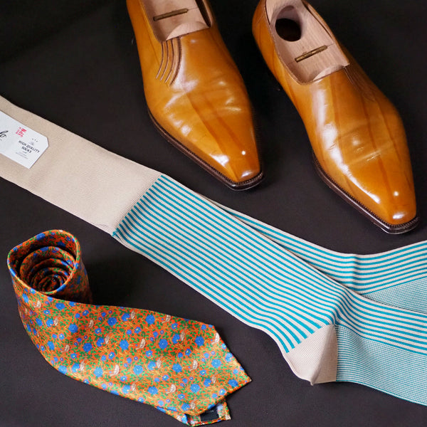 ストロングストライプロングホーズ - 靴下 Il Regalo/イルレガロ | HIGH QUALITY SOCKS