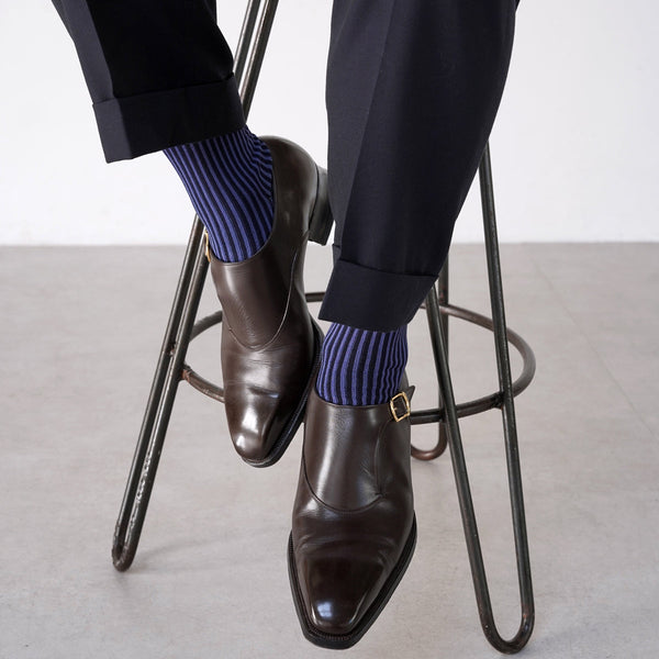ストロングストライプロングホーズ - 靴下  Il Regalo/イルレガロ | HIGH QUALITY SOCKS
