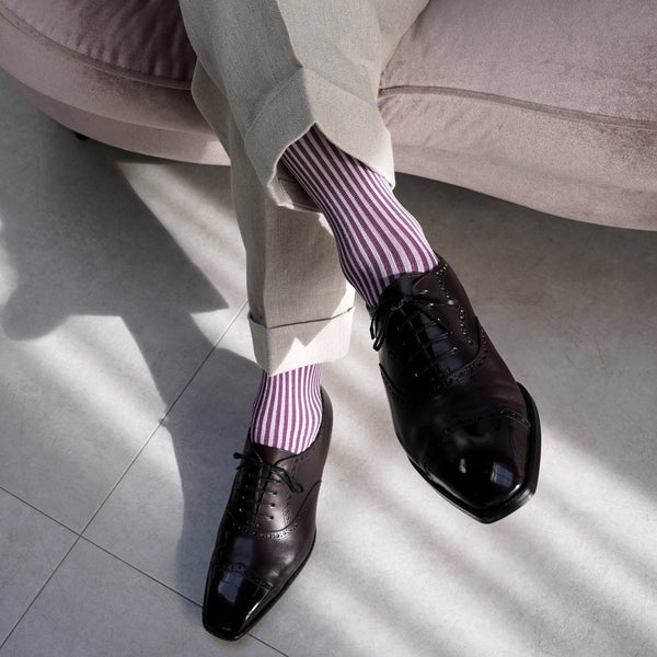 ストロングストライプロングホーズ - 靴下  Il Regalo/イルレガロ | HIGH QUALITY SOCKS