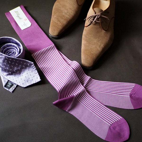 ストロングストライプロングホーズ - 靴下  Il Regalo/イルレガロ | HIGH QUALITY SOCKS