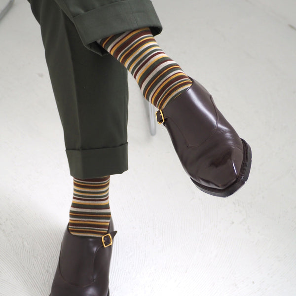 マルチボーダーソックス -   Il Regalo/イルレガロ | HIGH QUALITY SOCKS
