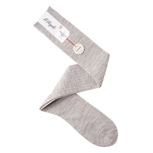 ラミーリブロングホーズ - 靴下 ASH GREY / 25-27cm Il Regalo/イルレガロ | HIGH QUALITY SOCKS