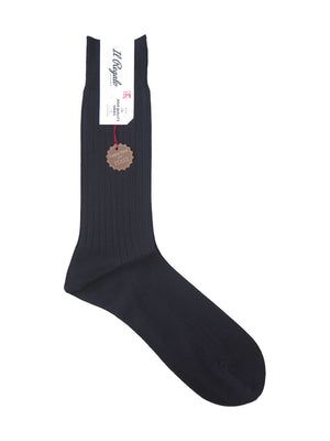 8×2リブ ソックス - 靴下 BLACK / 25-27cm Il Regalo/イルレガロ | HIGH QUALITY SOCKS