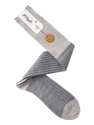 ヘリンボーンロングホーズ - 靴下  Il Regalo/イルレガロ | HIGH QUALITY SOCKS