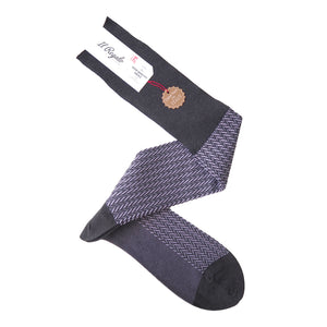 Herringbone Over-the-calf Socks, Large Size