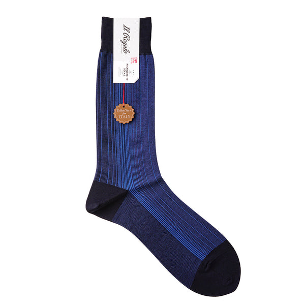 オンブレストライプソックス - 靴下 NAVY / 25-27cm Il Regalo/イルレガロ | HIGH QUALITY SOCKS