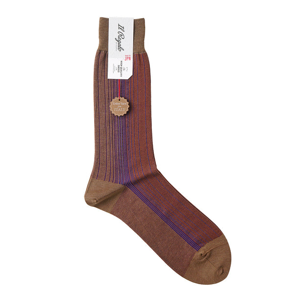 オンブレストライプソックス - 靴下 MOCHA / 25-27cm Il Regalo/イルレガロ | HIGH QUALITY SOCKS