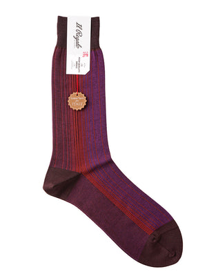 オンブレストライプソックス - 靴下 BROWN / 25-27cm Il Regalo/イルレガロ | HIGH QUALITY SOCKS
