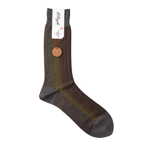 オンブレストライプソックス - 靴下 M.GREY / 25-27cm Il Regalo/イルレガロ | HIGH QUALITY SOCKS