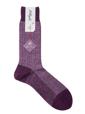 ウール＆リネンヘリンボーンソックス - 靴下  Il Regalo/イルレガロ | HIGH QUALITY SOCKS
