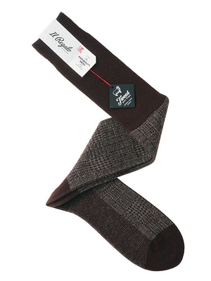 グレンチェックロングホーズ - 靴下  Il Regalo/イルレガロ | HIGH QUALITY SOCKS