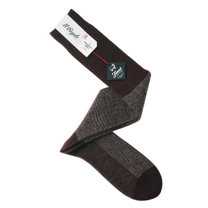 グレンチェックロングホーズ - 靴下  Il Regalo/イルレガロ | HIGH QUALITY SOCKS