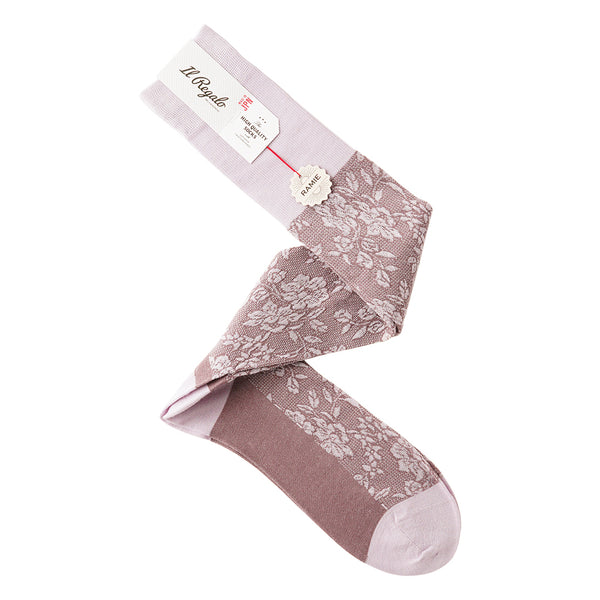 ラミーフローラルロングホーズ  【outBespokenコラボレーション】 - 靴下  Il Regalo/イルレガロ | HIGH QUALITY SOCKS
