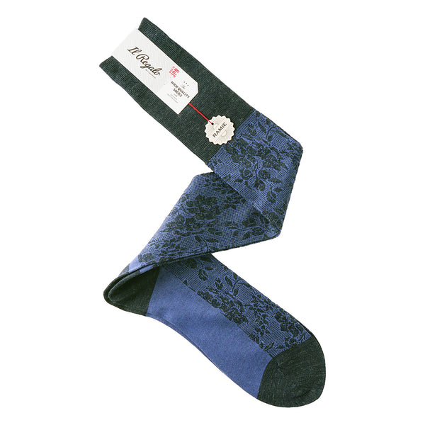 ラミーフローラルロングホーズ - 靴下  Il Regalo/イルレガロ | HIGH QUALITY SOCKS