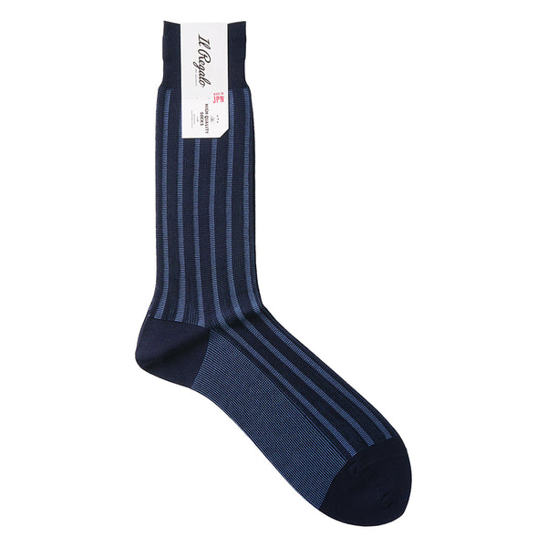 ツートンストライプソックス - 靴下  Il Regalo/イルレガロ | HIGH QUALITY SOCKS