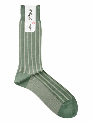 ツートンストライプソックス - 靴下  Il Regalo/イルレガロ | HIGH QUALITY SOCKS