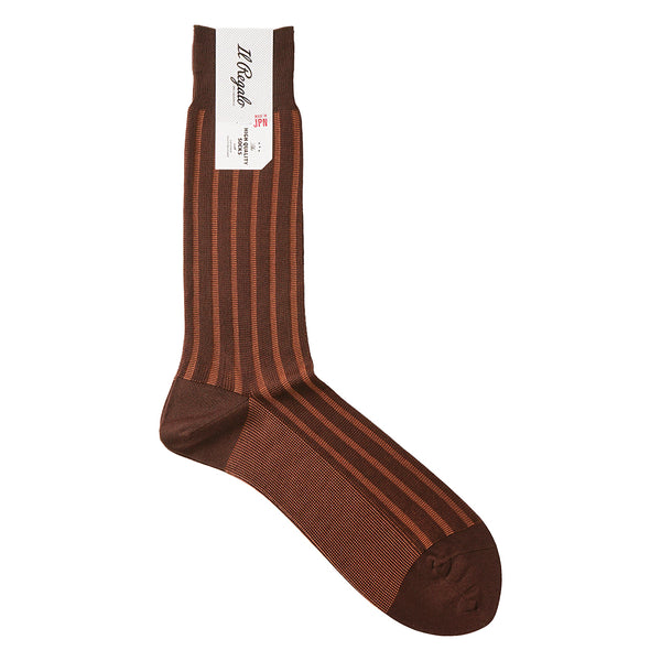 ツートンストライプソックス - 靴下  Il Regalo/イルレガロ | HIGH QUALITY SOCKS