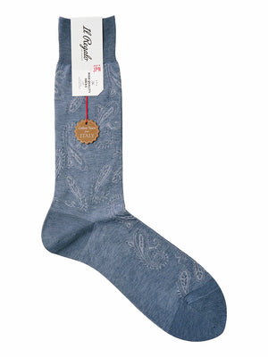 シャドーペイズリーソックス - 靴下  Il Regalo/イルレガロ | HIGH QUALITY SOCKS