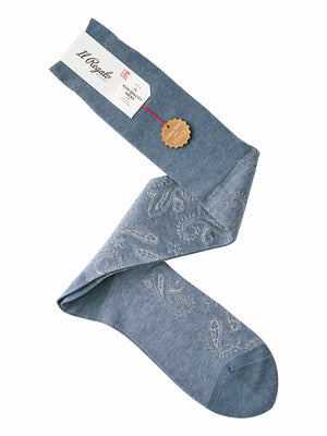 シャドーペイズリーロングホーズ - 靴下  Il Regalo/イルレガロ | HIGH QUALITY SOCKS