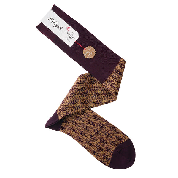 アンティークダイヤモンドロングホーズ - 靴下  Il Regalo/イルレガロ | HIGH QUALITY SOCKS