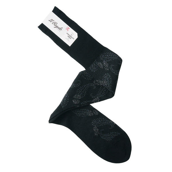 ムーンライトペイズリーロングホーズ - 靴下  Il Regalo/イルレガロ | HIGH QUALITY SOCKS