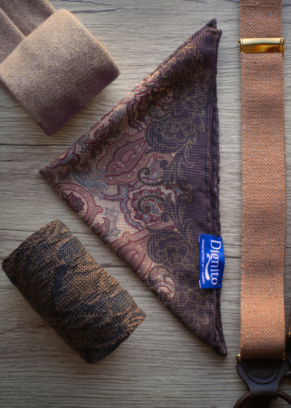 ヘリテージダマスクロングホーズ 【outBespokenコラボレーション】 - 靴下  Il Regalo/イルレガロ | HIGH QUALITY SOCKS