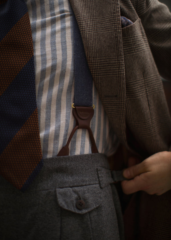 ハウンドトゥースロングホーズ 【outBespokenコラボレーション】 - 靴下  Il Regalo/イルレガロ | HIGH QUALITY SOCKS