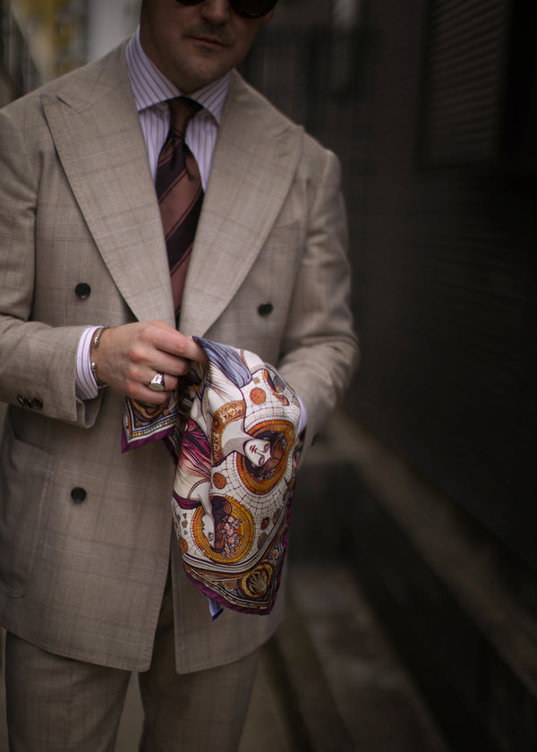 スノーペイズリーロングホーズ 【outBespokenコラボレーション】 - 靴下  Il Regalo/イルレガロ | HIGH QUALITY SOCKS