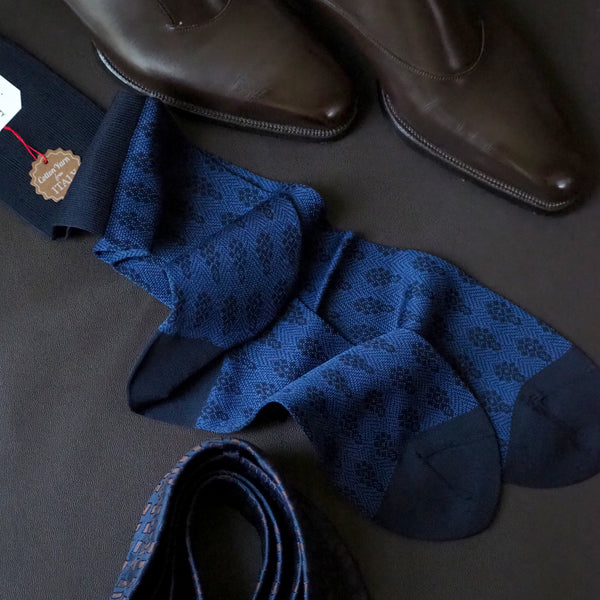 アンティークダイヤモンドロングホーズ - 靴下  Il Regalo/イルレガロ | HIGH QUALITY SOCKS