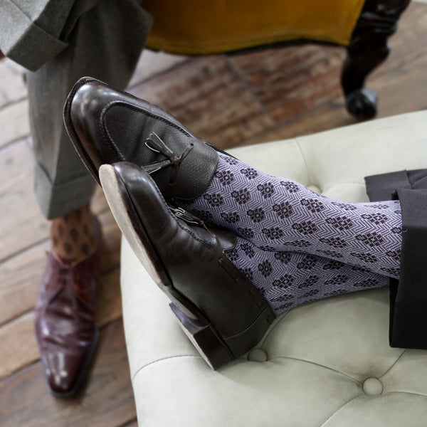 アンティークダイヤモンドロングホーズ - 靴下  Il Regalo/イルレガロ | HIGH QUALITY SOCKS