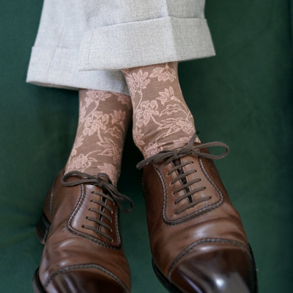 ペイズリーブルームソックス - 靴下  Il Regalo/イルレガロ | HIGH QUALITY SOCKS