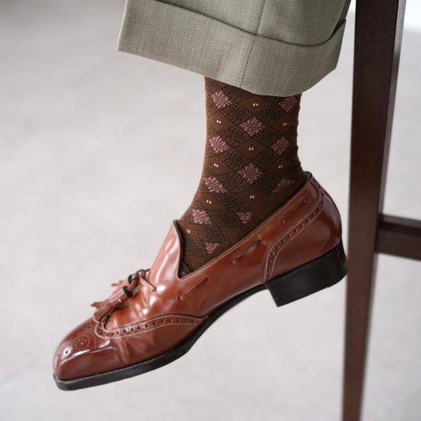 ダイヤモンドロングホーズ - 靴下  Il Regalo/イルレガロ | HIGH QUALITY SOCKS