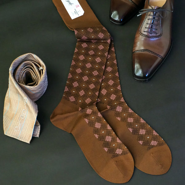 ダイヤモンドロングホーズ - 靴下  Il Regalo/イルレガロ | HIGH QUALITY SOCKS