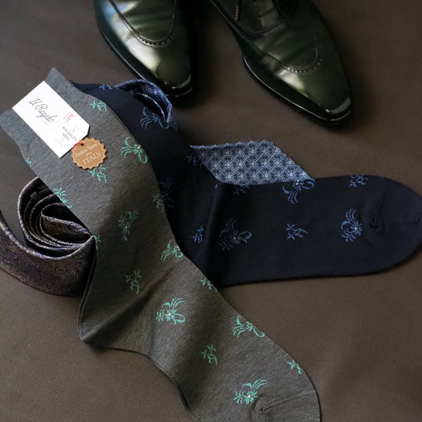フローラルドットソックス - 靴下  Il Regalo/イルレガロ | HIGH QUALITY SOCKS