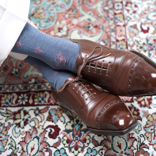 フローラルドットソックス - 靴下  Il Regalo/イルレガロ | HIGH QUALITY SOCKS